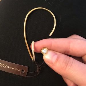 NWT Henri bendel gold ear jacket with stud